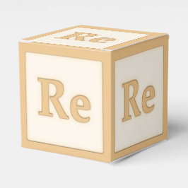 "Re" Solfeggio Musical Baby Blocks Orange Geschenkschachtel