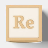 "Re" Solfeggio Musical Baby Blocks Orange Geschenkschachtel (Oben)