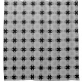 Re-Square-Gittermuster Duschvorhang (Vorderseite)