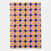 Re-Square-Gittermuster mit hellen Farben Geschirrtuch (Vertikal)