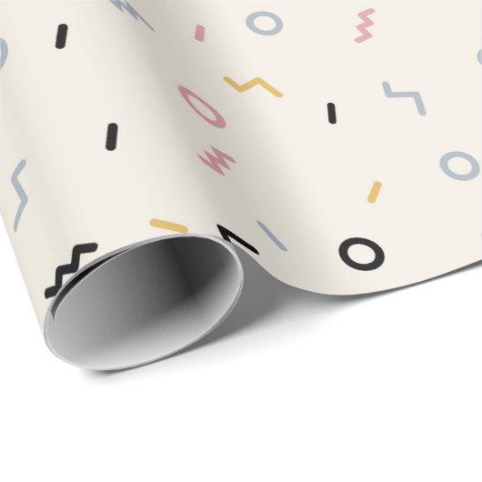 Re-Squiggle-Muster Geschenkpapier (Rolleneckpunkt)