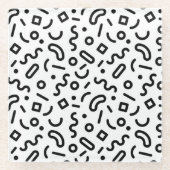 Re-Squiggle-Muster Glasuntersetzer (Vorderseite)