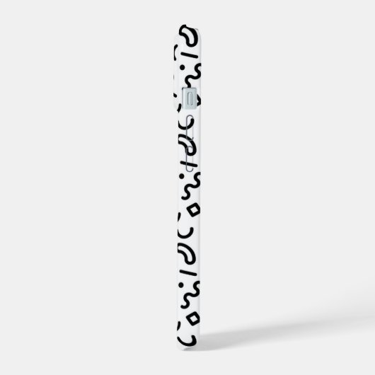 Re-Squiggle-Muster iPhone 15 Hülle (Linke Seite)