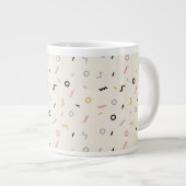 Re-Squiggle-Muster Jumbo-Tasse (Vorderseite Rechts)