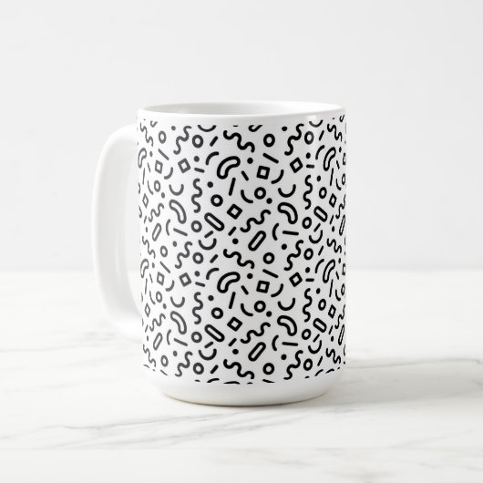 Re-Squiggle-Muster Kaffeetasse (Vorderseite Links)