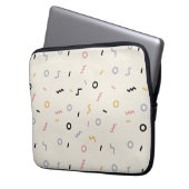 Re-Squiggle-Muster Laptopschutzhülle (Vorderseite Links)