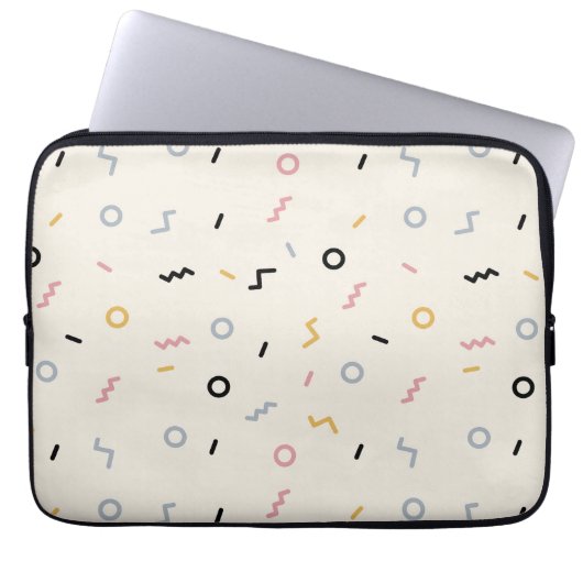 Re-Squiggle-Muster Laptopschutzhülle (Vorderseite)