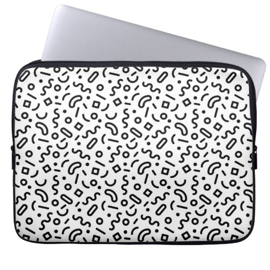 Re-Squiggle-Muster Laptopschutzhülle (Vorderseite)