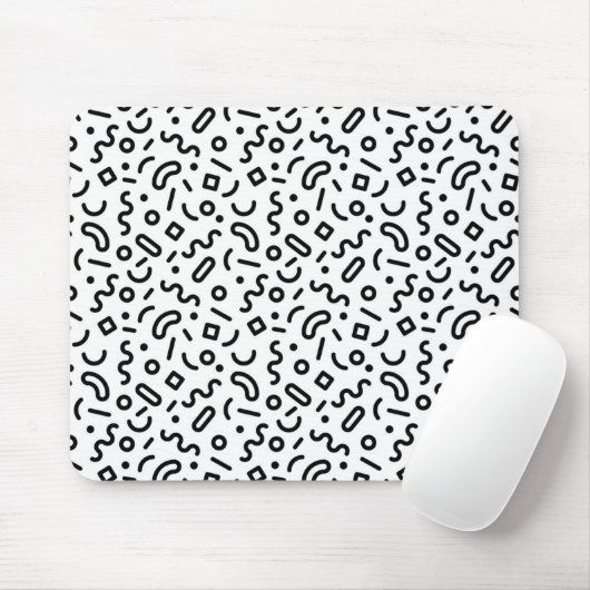 Re-Squiggle-Muster Mousepad (Mit Mouse)