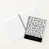 Re-Squiggle-Muster | Name hinzufügen Notizblock (Innenseite)