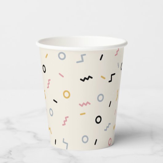 Re-Squiggle-Muster Pappbecher (Rückseite)