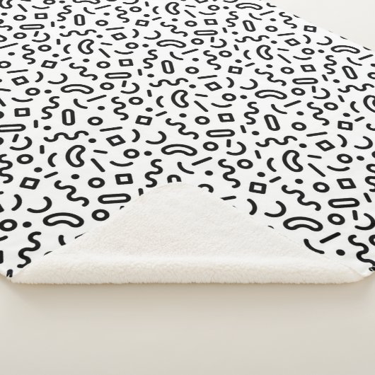 Re-Squiggle-Muster Sherpadecke (3/4)