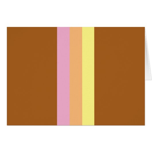 Re Streifen Leere Karten (Orange Multi) (Vorderseite (Horizontal))