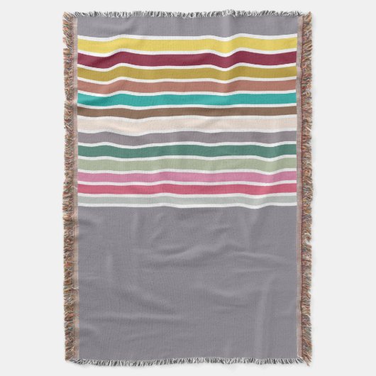 Re-Strip-Pattern Woven Throw Blanket Decke (Vorderseite Vertikal)