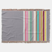 Re-Strip-Pattern Woven Throw Blanket Decke (Vorderseite)