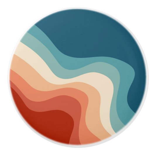 Re-Style-Wellen Keramikknauf (Vorderseite)