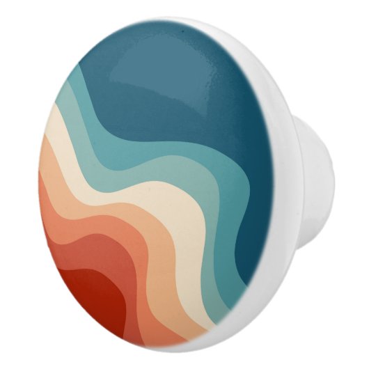 Re-Style-Wellen Keramikknauf (Rechts)