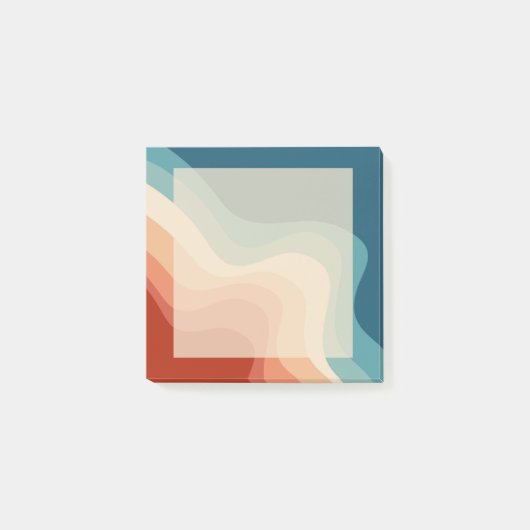 Re-Style-Wellen Post-it Klebezettel (Vorderseite)