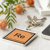 Re - Symbol für Reverse Engineering Chemistry Elem Schlüsselanhänger (Seite)