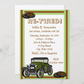 Re-Tired/Retirement-Party Einladung (Vorne/Hinten)