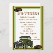 Re-Tired/Retirement-Party Einladung (Vorne/Hinten)