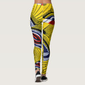 Re-Vorgestellte Pfau-Feder-Leggings Leggings (Rückseite)