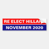 RE WÄHLEN SIE HILLARY IM NOVEMBER 2020 AUTOAUFKLEBER (Vorne)