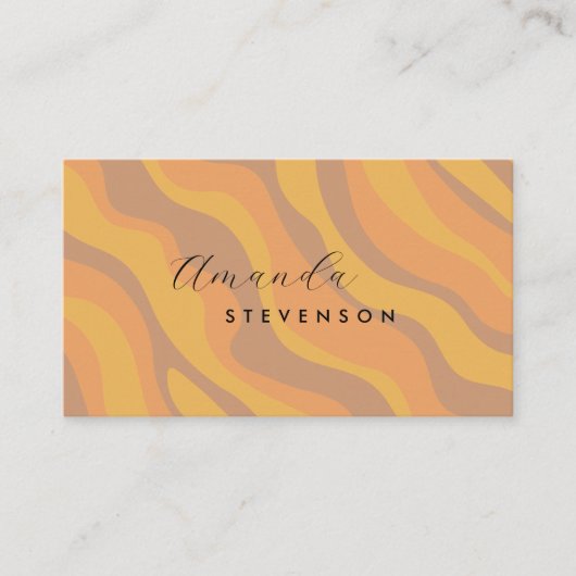 Re-Wavy-Muster Visitenkarte (Vorderseite)