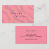 Re-Wavy-Muster Visitenkarte (Vorne/Hinten)