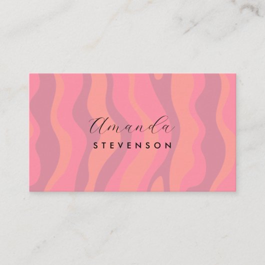 Re-Wavy-Muster Visitenkarte (Vorderseite)