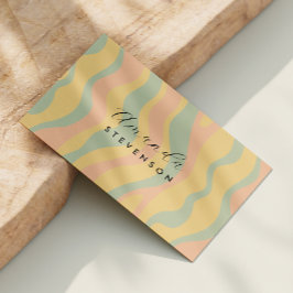 Re-Wavy-Muster Visitenkarte