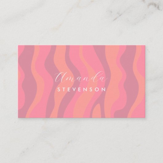 Re-Wavy-Muster Visitenkarte (Vorderseite)