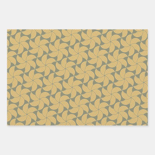 Re-zentrisches Rundungsmuster Geschenkpapier Set (Vorderseite 2)