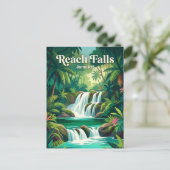 Reach Falls Jamaika Postkarte (Stehend Vorderseite)