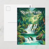 Reach Falls Jamaika Postkarte (Vorne/Hinten)