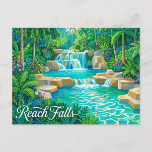 Reach Falls Jamaika Postkarte