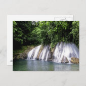 Reach Falls, Port Antonio, Jamaika Postkarte (Vorne/Hinten)