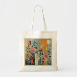 Reach for Future - Solarpunk Tote Bag Tragetasche