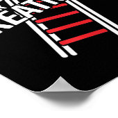 Reach For Greatness - Motivational Ladder  Poster (Ecke)