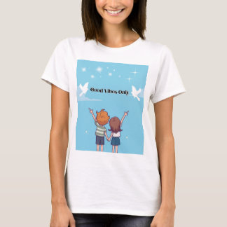 "Reach for the Sky – Motivational Cartoon T-Shirt