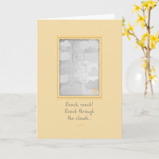 Reach! Förderung von Mädchen Karte (Gelbe Blume)