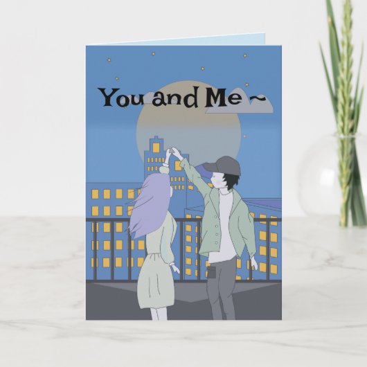 REACH FÜR DIE STARS-LIEBE DANKESKARTE (Vorderseite)