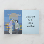 REACH FÜR DIE STARS-LIEBE DANKESKARTE (Innenseite)