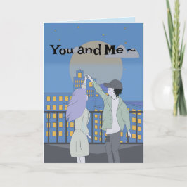 REACH FÜR DIE STARS-LIEBE DANKESKARTE