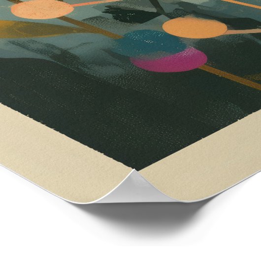 Reach für die Zukunft - Kunstdrucke Solarpunk Poster (Ecke)