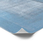 "Reach Out" Graue und blaue Abstrakte Kunst Poster (Ecke)