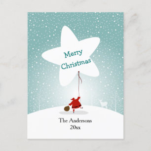Reach Star Christmas Postcard Postkarte