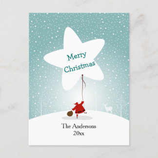 Reach Star Christmas Postcard Postkarte
