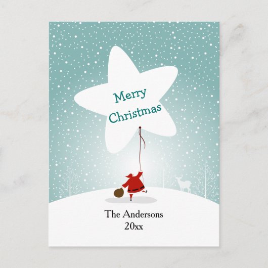 Reach Star Christmas Postcard Postkarte (Vorderseite)