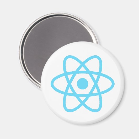 React js Entwickler Original Magnet (Vorderseite/Rückseite)
